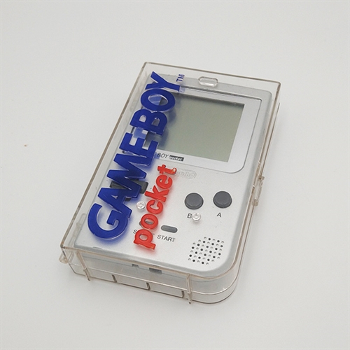 GameBoy Pocket Konsol - Color Edition - Sølv - Komplet i æske - SNR MH11451099 (A Grade) (Genbrug)